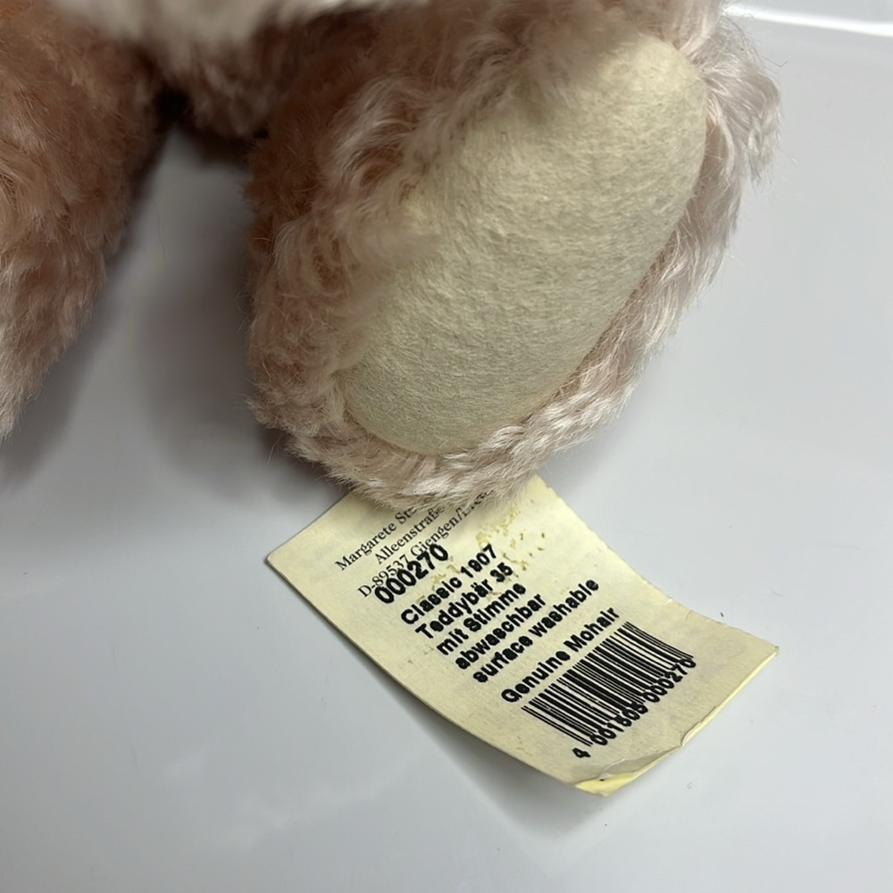 Steiff 1907 Classic Pink Mohair Teddy - Picture 4 of 10